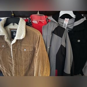 Bundle of boys jackets